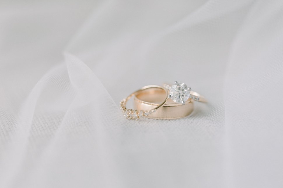 gold wedding ring, simple and classic