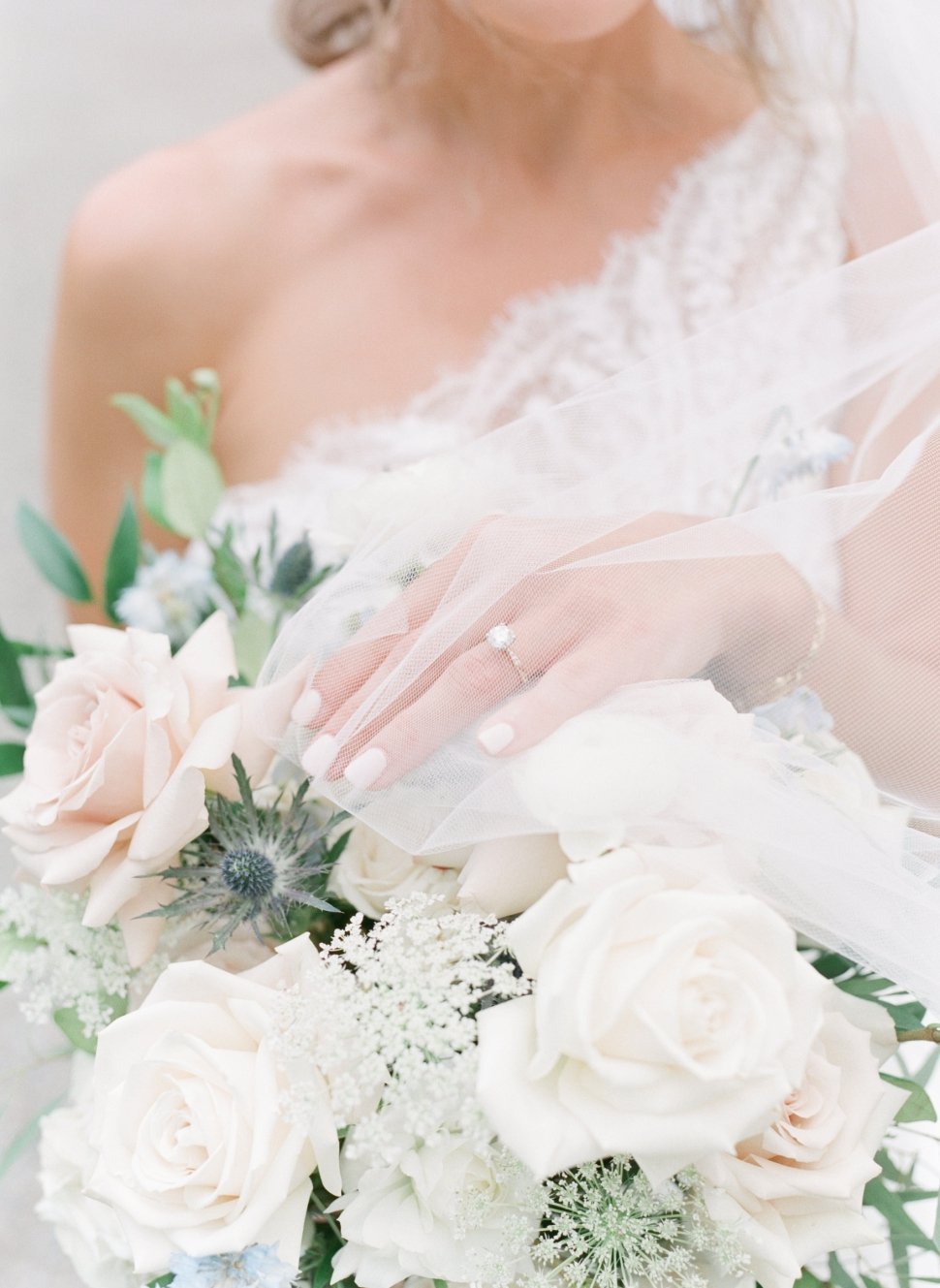 soft romantic wedding florals