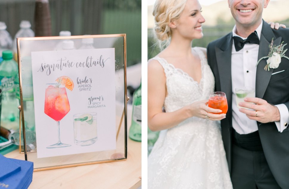 signature wedding cocktails