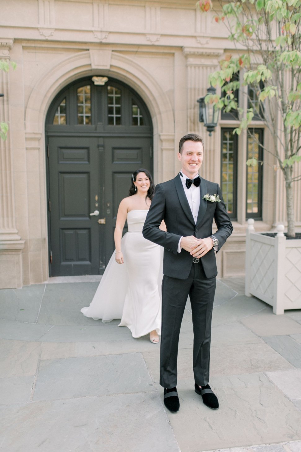 bride and groom at Natirar