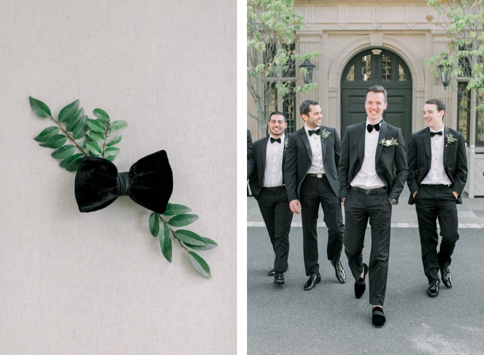 black velvet bow ties