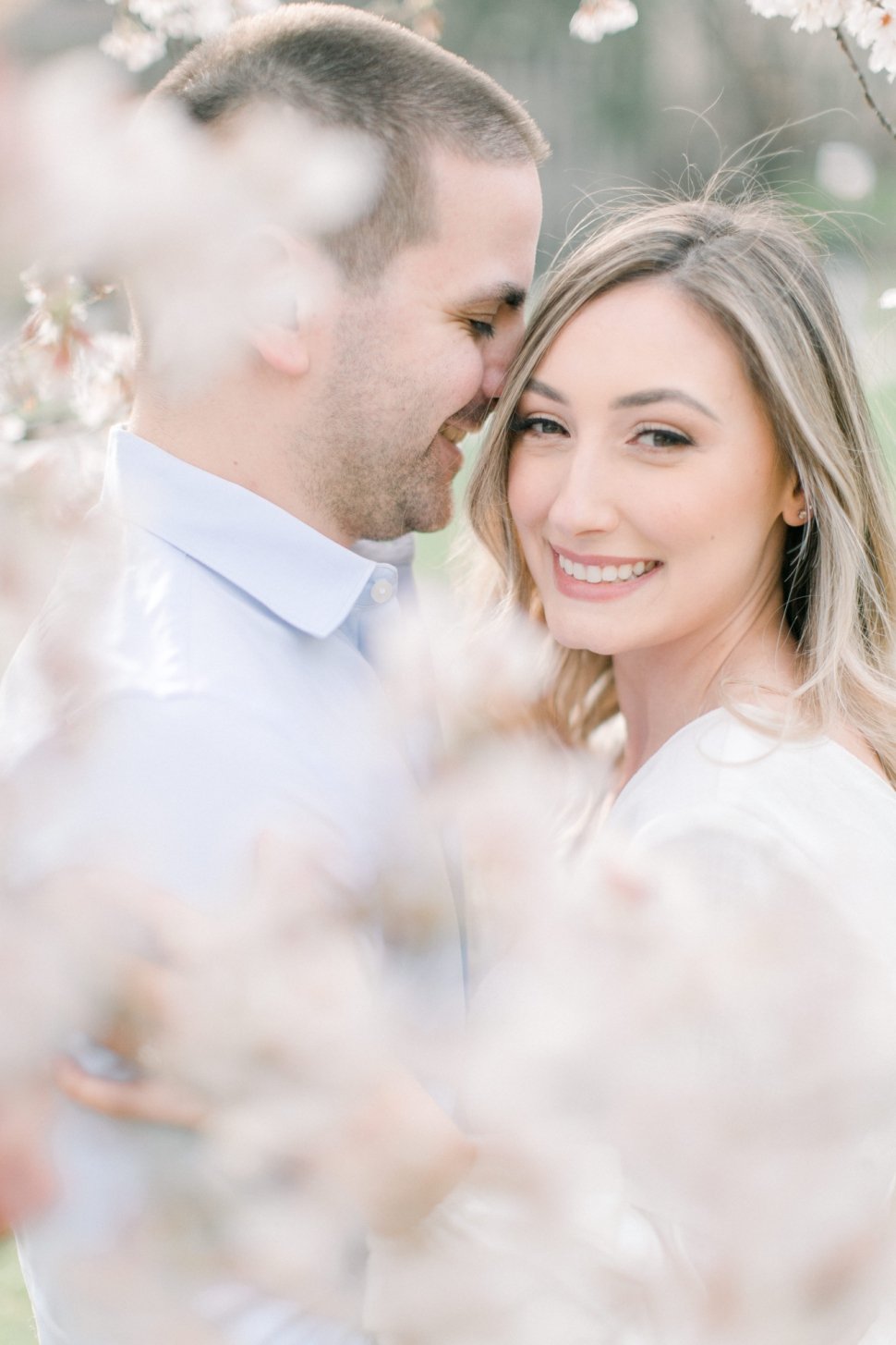 Princeton Cherry Blossoms engagement session