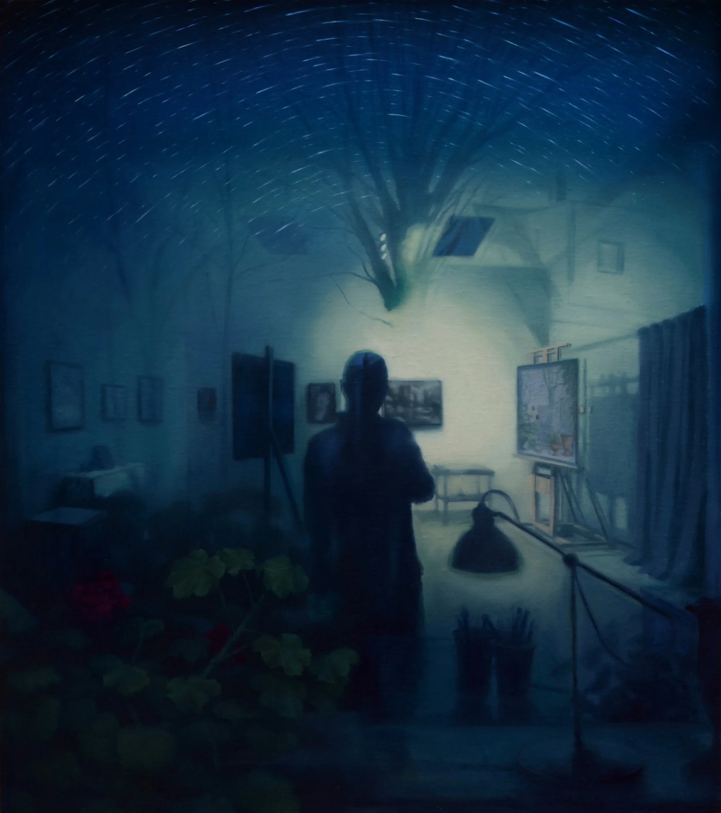 Self-Portrait, Winter Night, 2026
Oil on linen mounted to panel, 36 &times; 32 inches

One of two new self-portraits included in The Quiet Hours, now on view at @winfieldgallery through October 4.

These are my first self-portraits in more than twent
