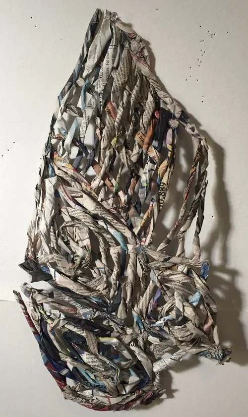 Pearl , 2016 newspaper 10” x 4”