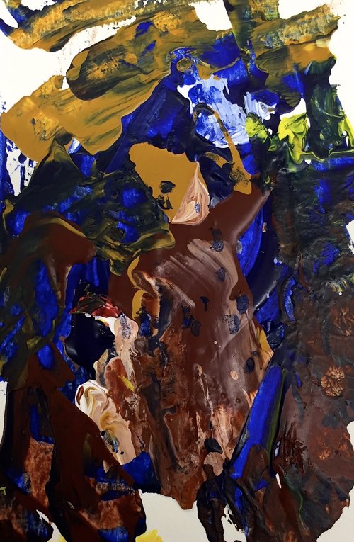Untitled, 2016 acrylic on paper 15” x 10”