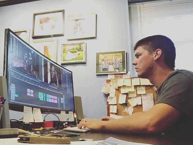 Editing away. #videolife #yeahthatgreenville #greenvillevideographer
