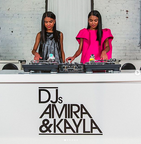 DJs Amira and Kayla Mummymoon Pink Dress.jpg