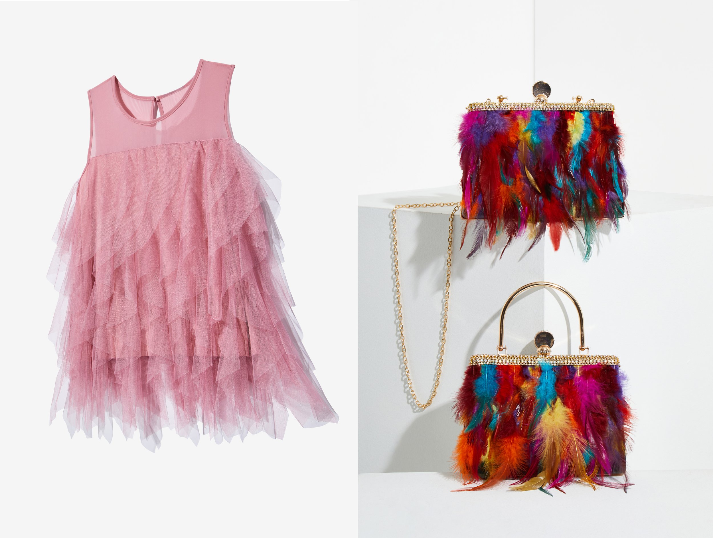 Pink tulle and feather bags.jpg