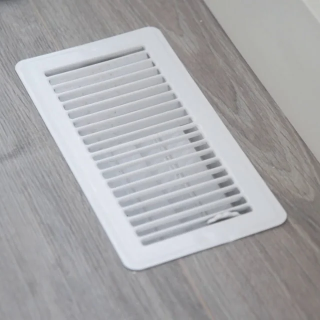 The floor is an excellent place to have heat vents. Keep them closed in summer.