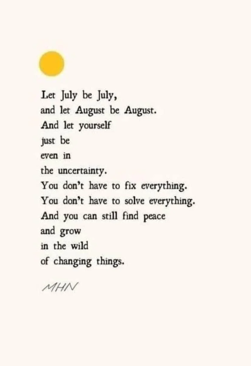 For my fellow impatient ones. 
The ones waiting desperately to arrive. 
The ones in constant motion. 
The doers, the tinkerers, the problem solving thinkers. 
You can still find peace 
and grow 
in the wild 
of changing things. 
x 

Thanks Morgan Har