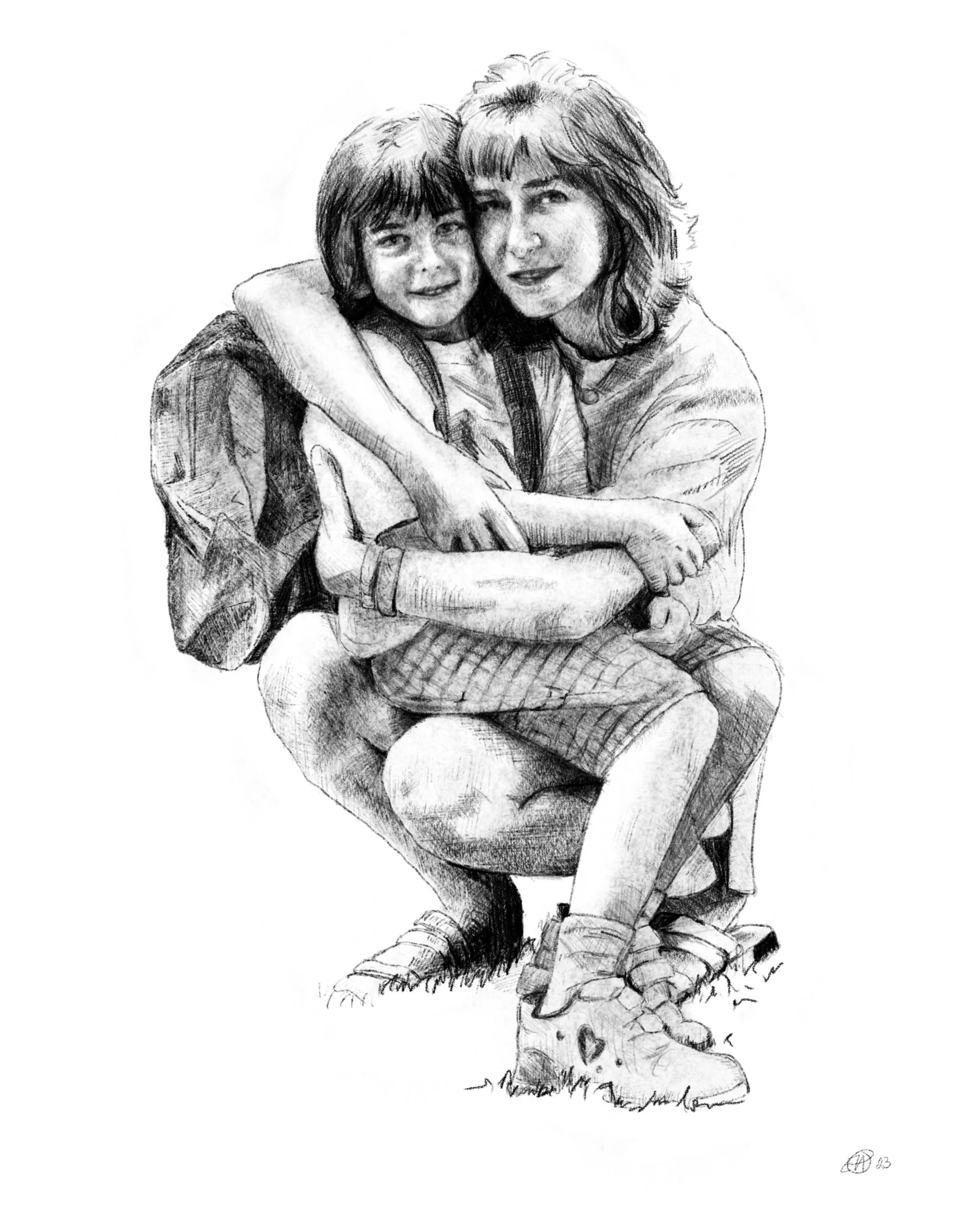"marina and el" digital drawing 2023