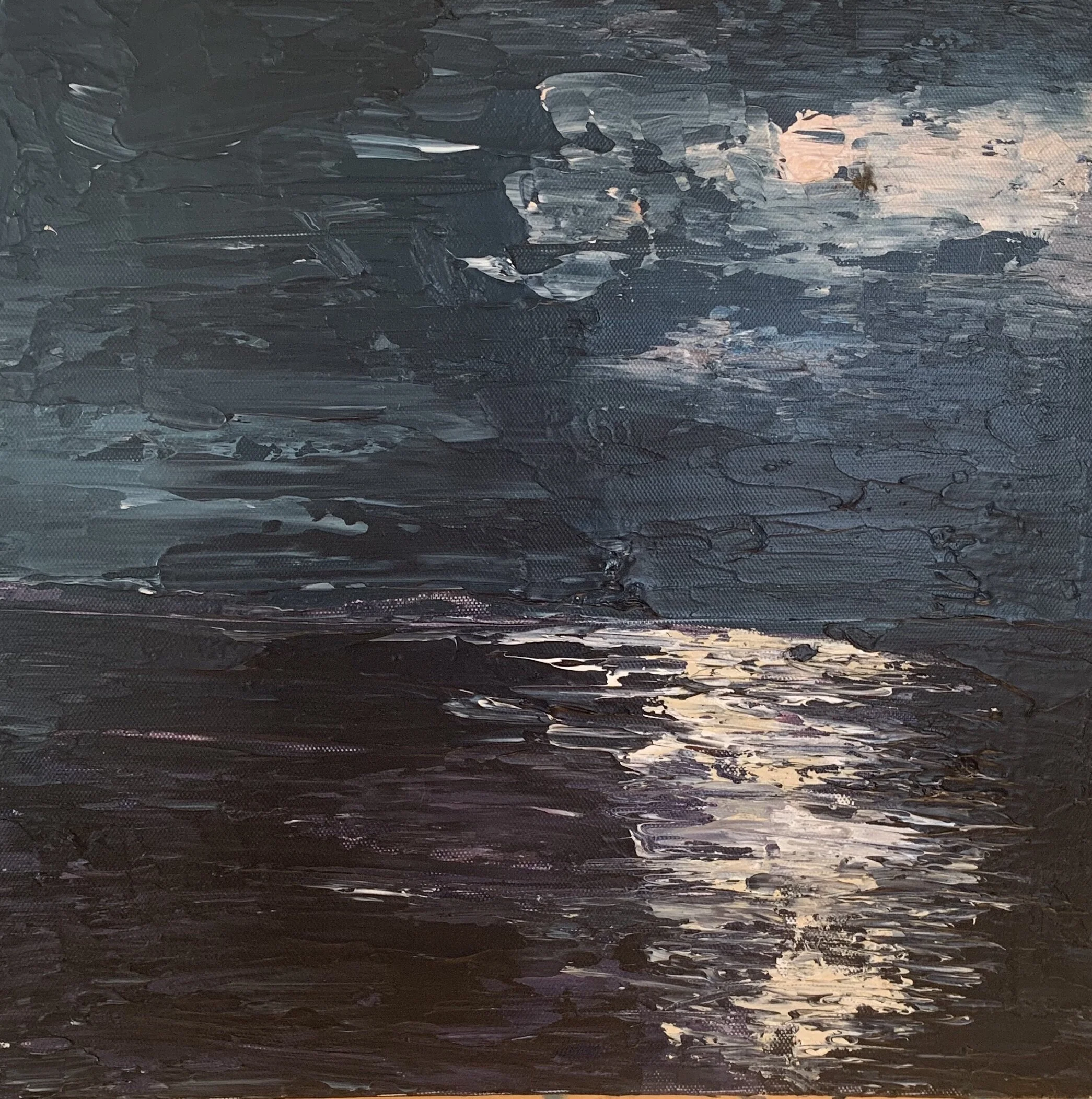 "moon in provincetown" 12x12 2020