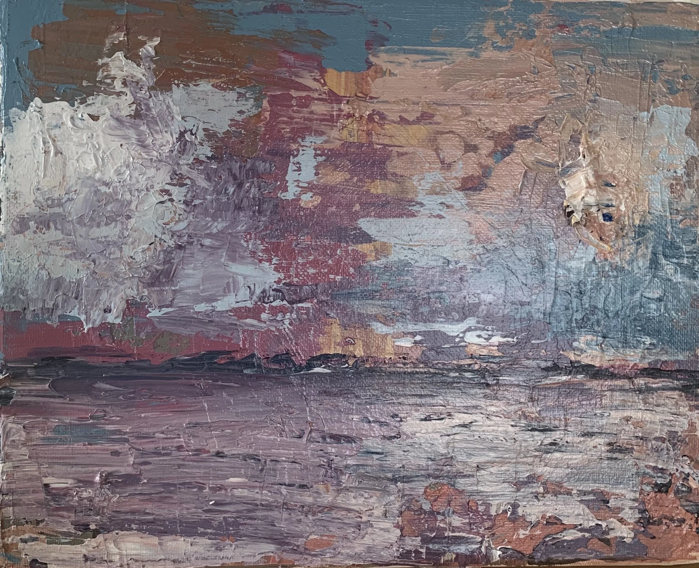 "halibut point" 8x10 acrylic on panel 2020
