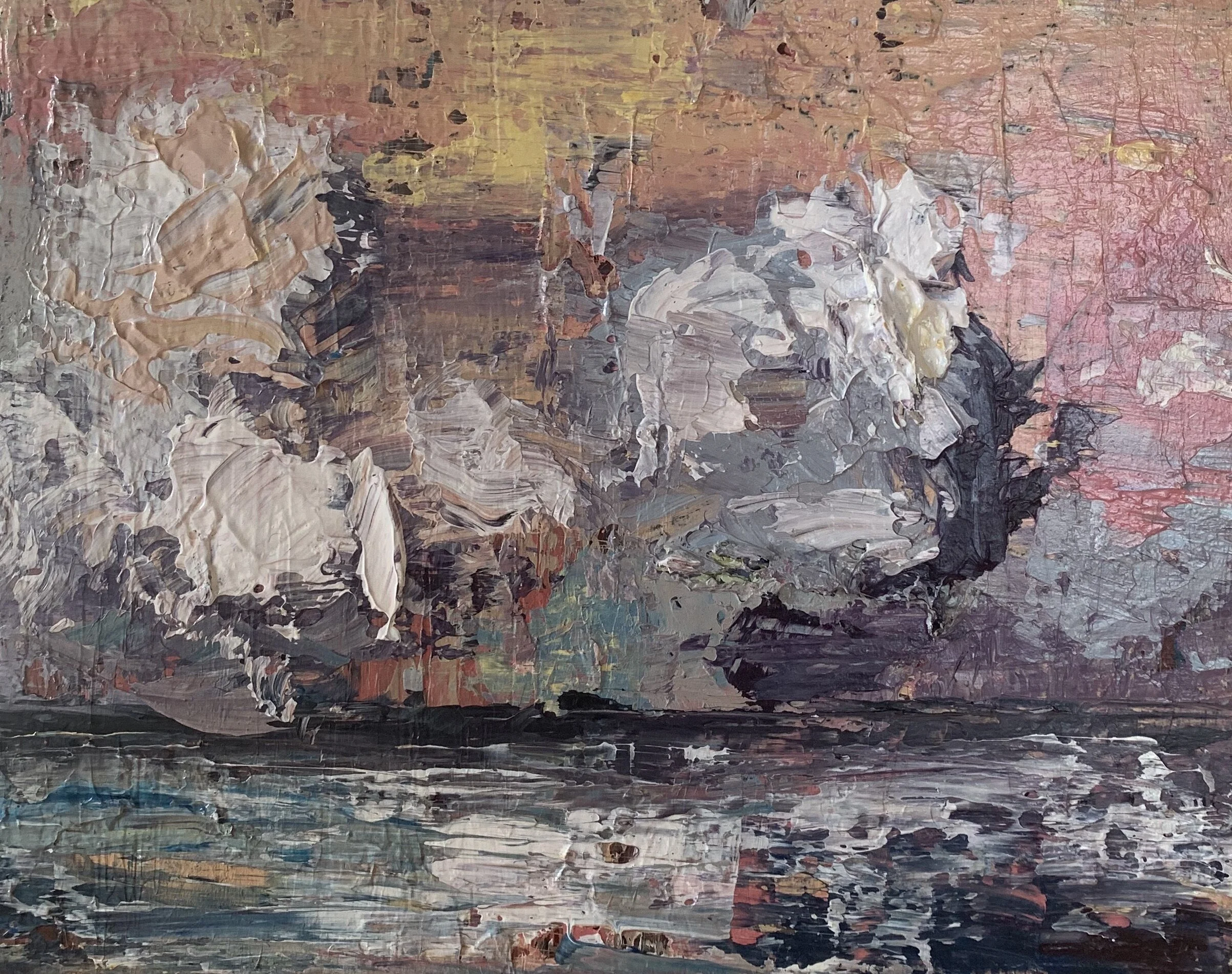"halibut point" 8x10 acrylic on panel 2020