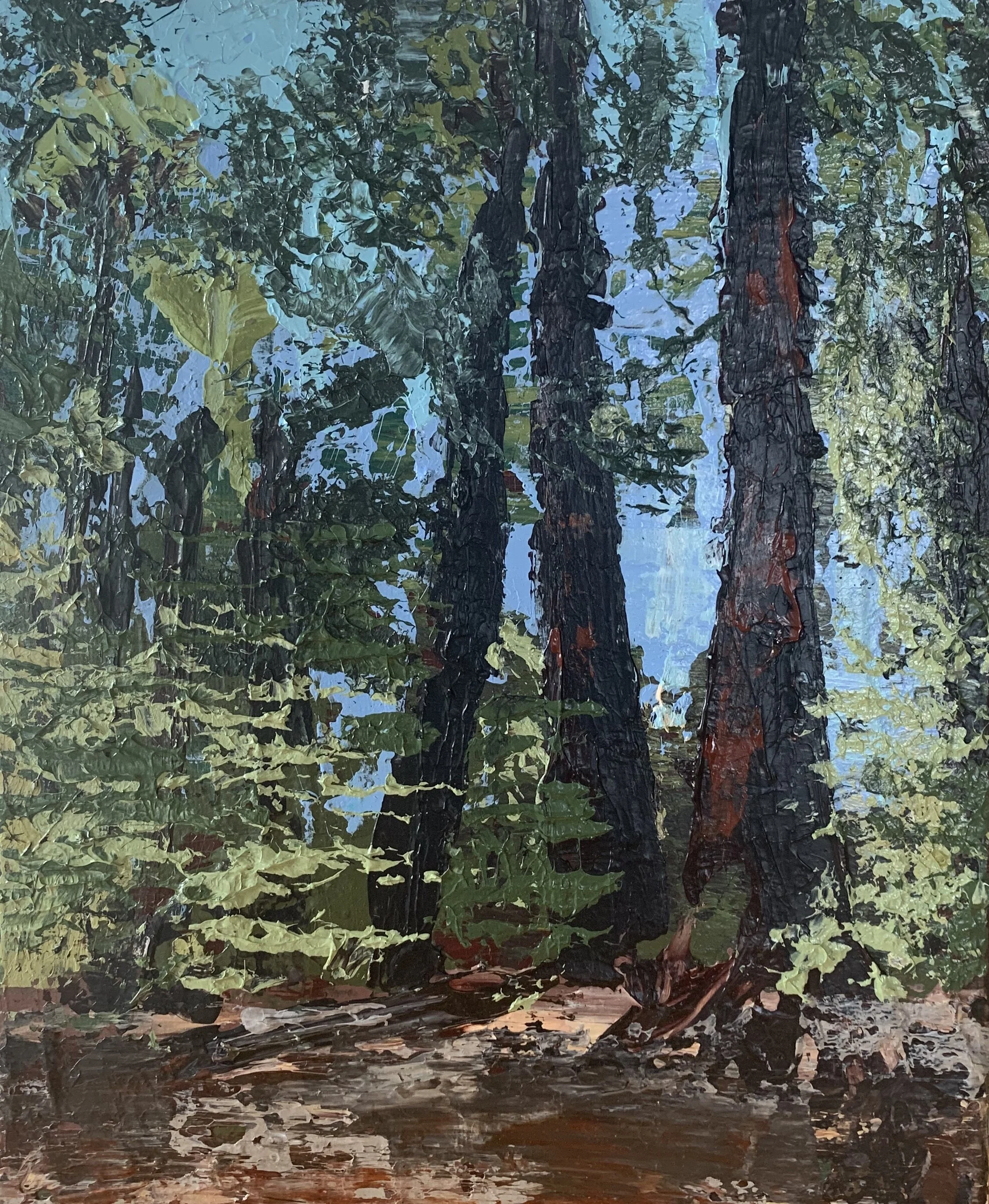 "look out" 8x10 acrylic on panel 2020