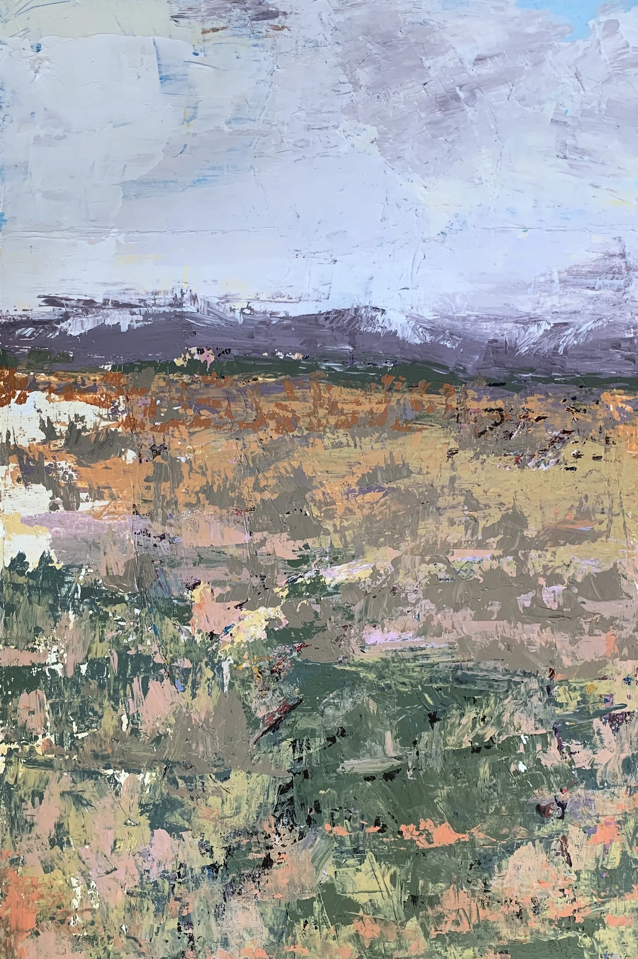 "winter in moab" 18x24 acrylic on canvas 2020