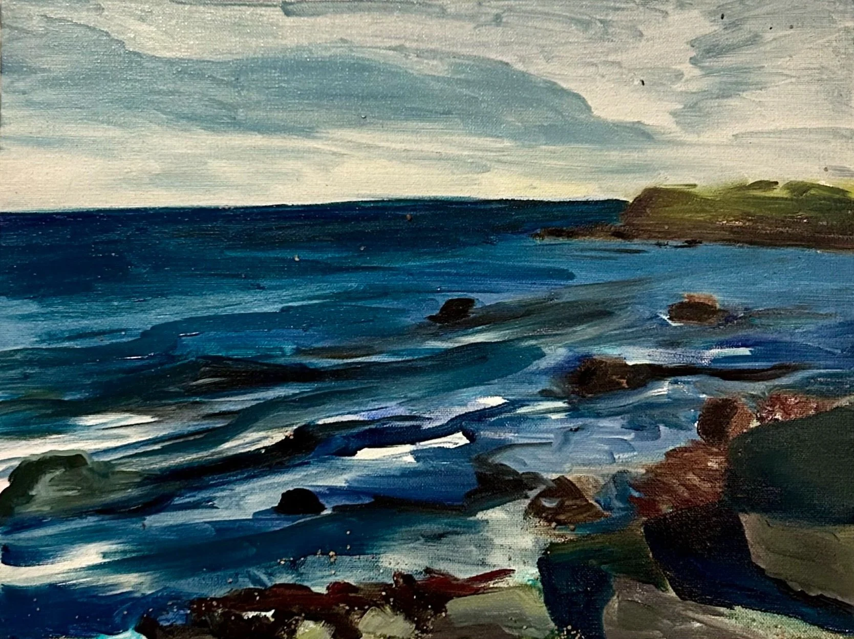 "sea" 9x12 oil on panel 2024