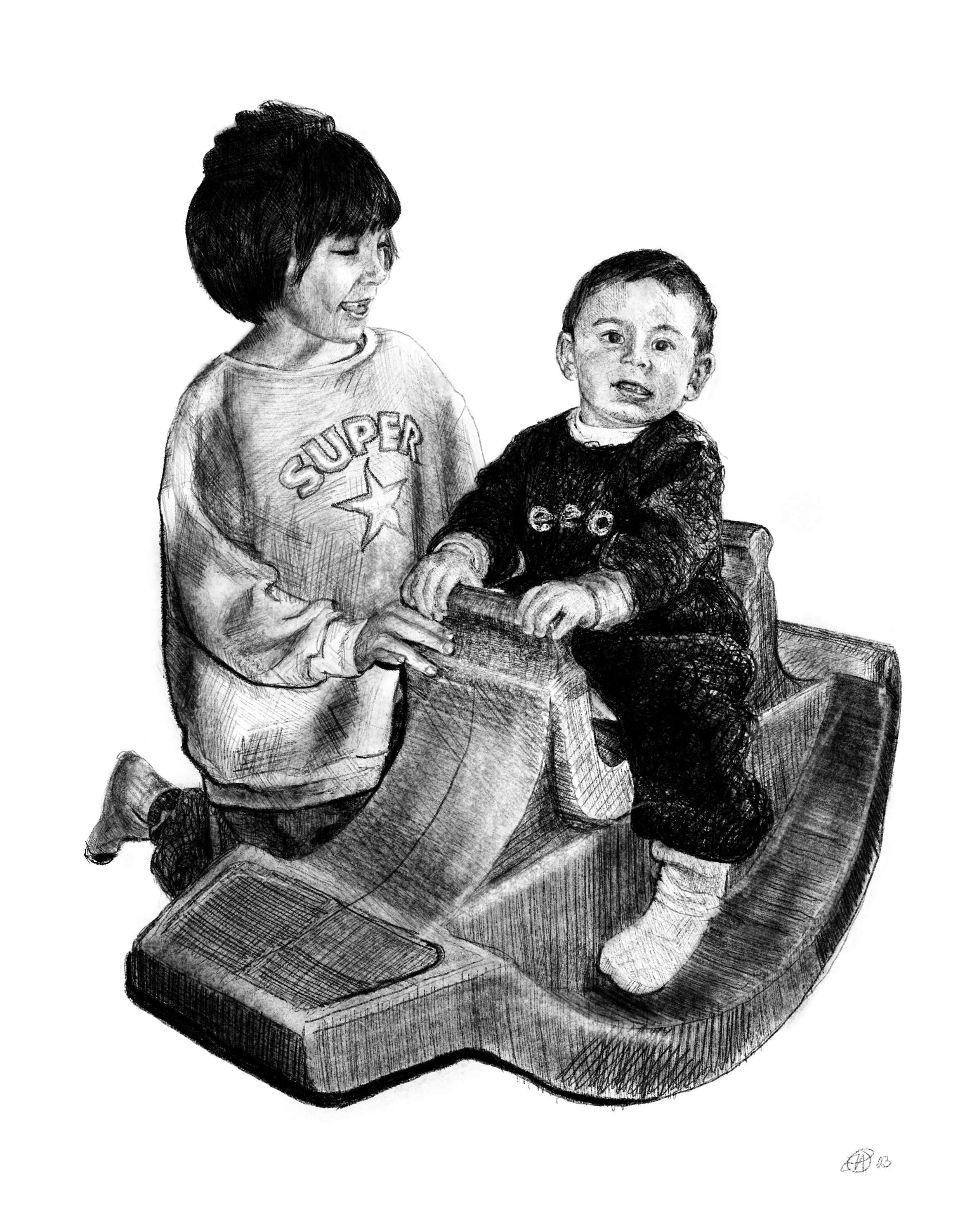 "dev and el" digital drawing 2023
