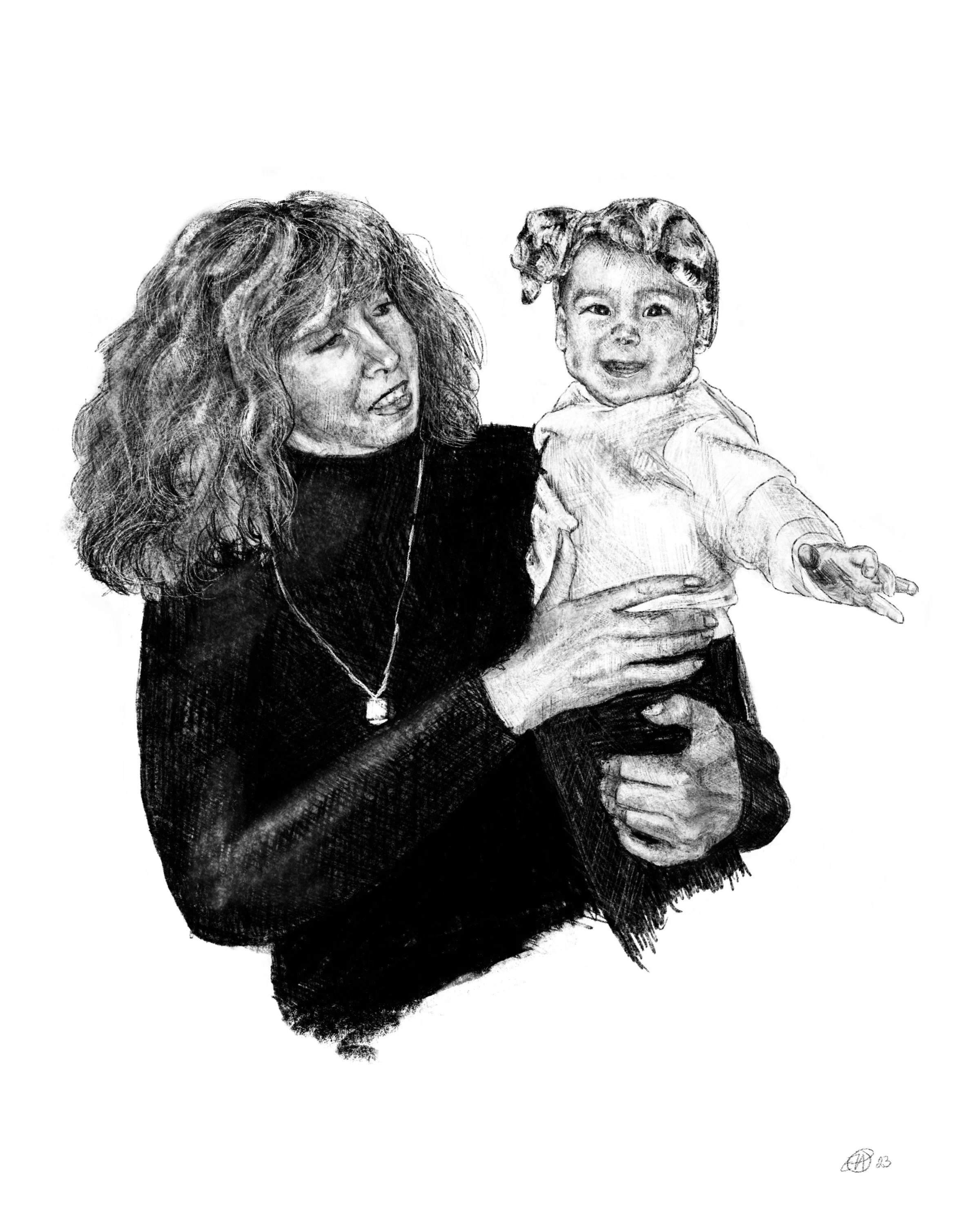 "dd and el" digital drawing 2023