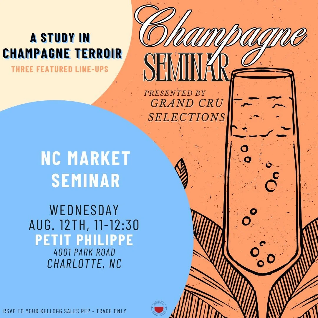 Wine Pros of Charlotte, Class is in Session!

Next week Abby Oliveras from Grand Cru Selections is gracing the Queen City with a visit. Bringing her passion &amp; second-to-none knowledge about all things Champagne to share with you!🥂 

We are hosti