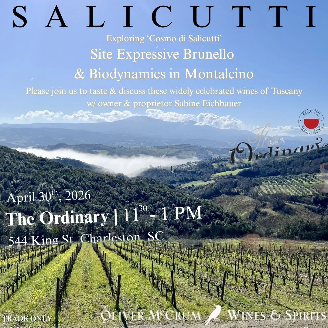 Sangiovese Level-Up

We have the great pleasure of welcoming one of Montalcino&rsquo;s finest, Sabine Eichbauer owner of Salicutti, to the Charleston market next Thursday, April 30th.

We have lined up a truly incredible trade tasting event with Sabi