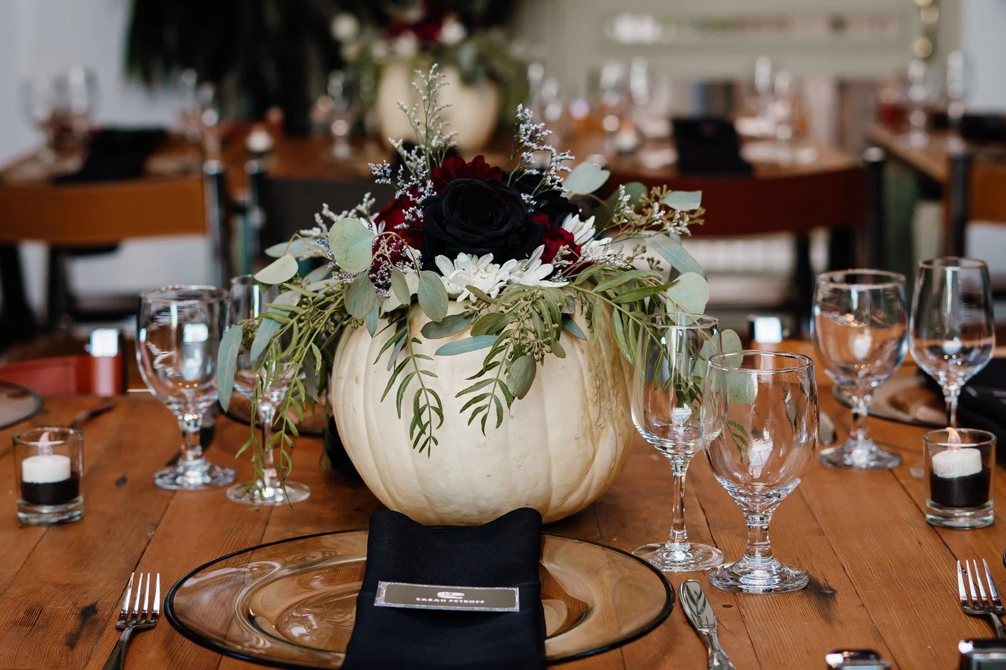 Spooky Season is officially here, which means it&rsquo;s time to re-share all of the spook-inspired weddings we&rsquo;ve had the pleasure of taking part in. Like H+D&rsquo;s big day here with the most creative pumpkin centerpieces. Definitely one of 