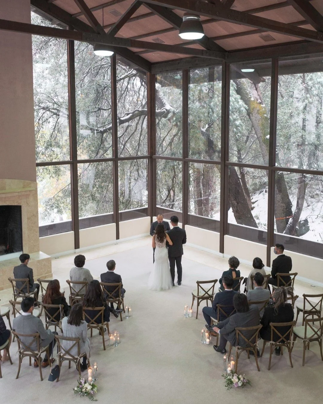 Most of the country today is dealing with grueling weather conditions, and in many places where it doesn't normally occur. 

We were once part of a wedding in the mountains in Idyllwild where a storm was making its way through. And because we were in