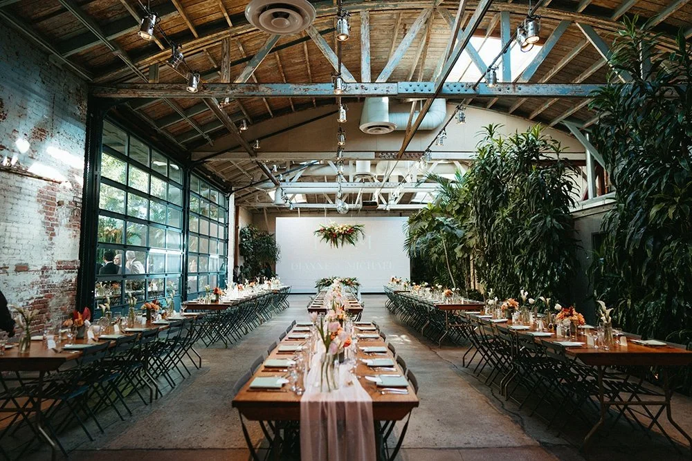 I personally love working at venues that have a great system in place, but that also includes furniture and flora. Spaces like the Millwick are perfect for couples who want a place that's ready to go for their wedding day. With a few simple touches o