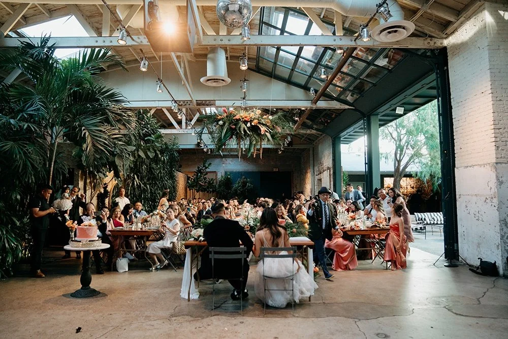 From the Newlyweds POV - this is such a great shot! 

Looking out into the room filled with your loved ones who came to celebrate the two of you. I like to sum it up as joy in a single photo. 

@grassroom_dtla @fundamentalevents @rachellegamesbeauty 