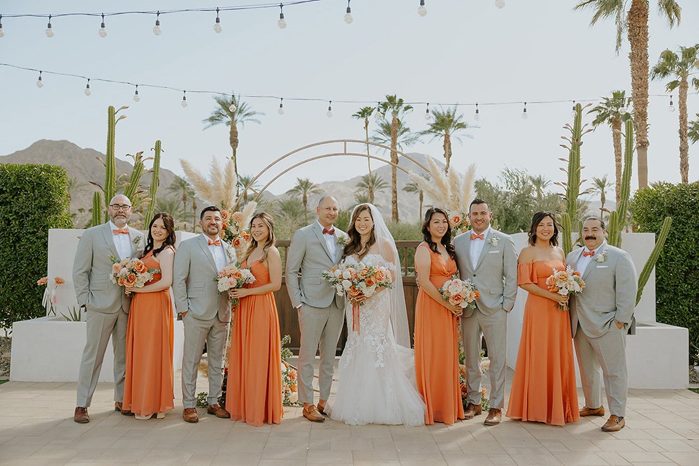 Colorful Wedding Party at Grand Hyatt Indian Wells