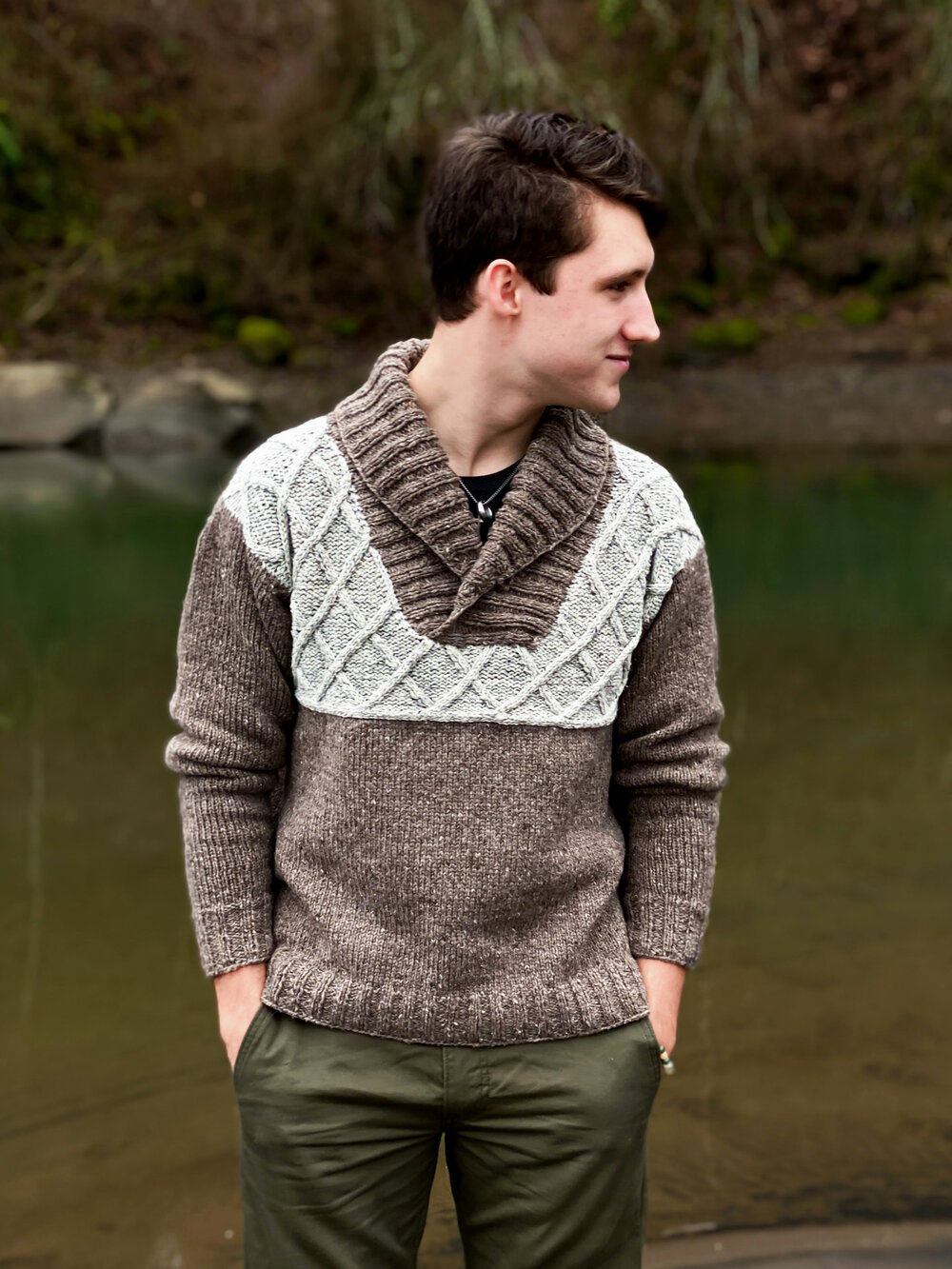 Spencer Pullover Men's Cable Knit Sweater Pattern — Knit for the Soul by  Kay Hopkins