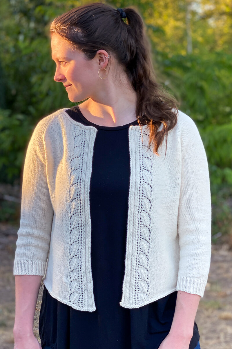 Leaves Cardigan Knitting Pattern Sweater — Knit for the Soul by