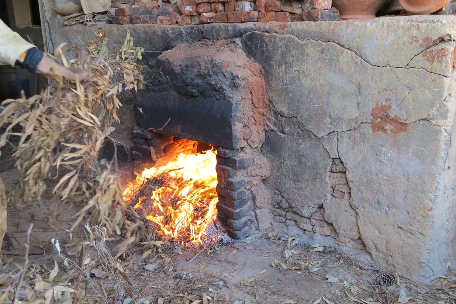 A firing mid-progress