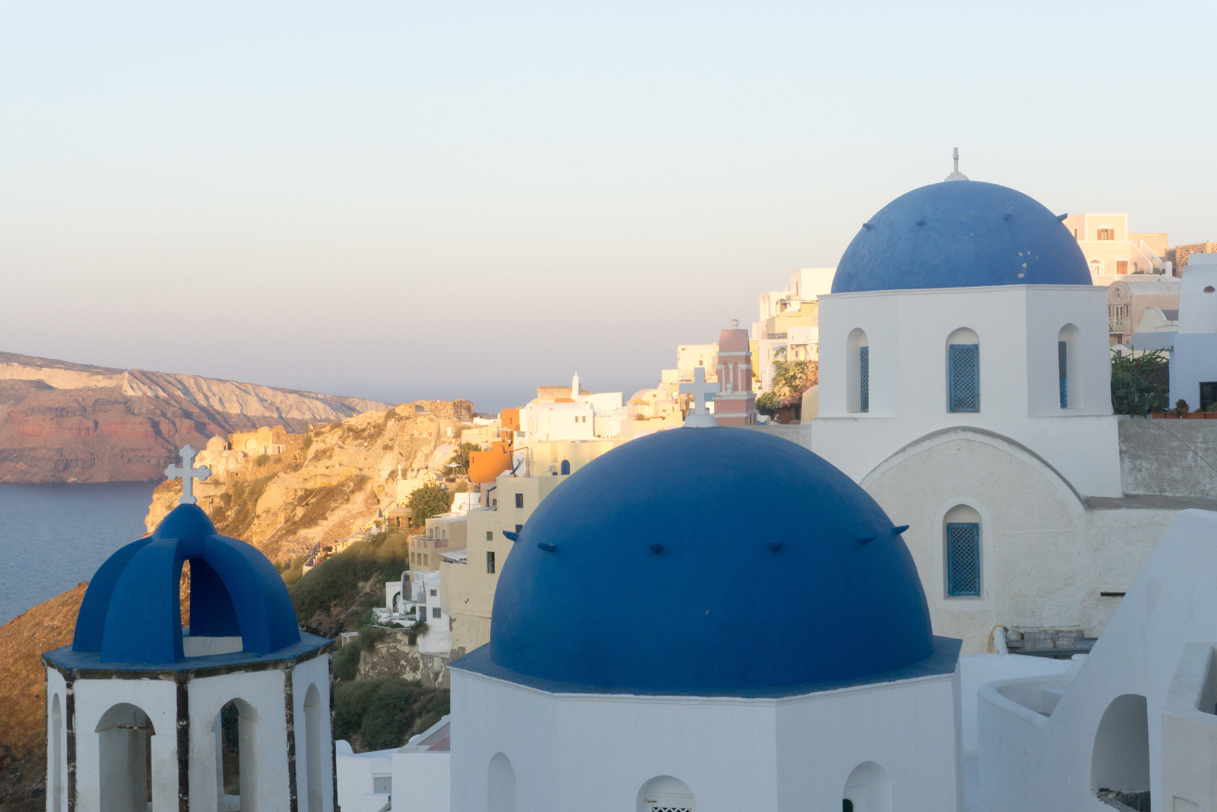 Blue domes