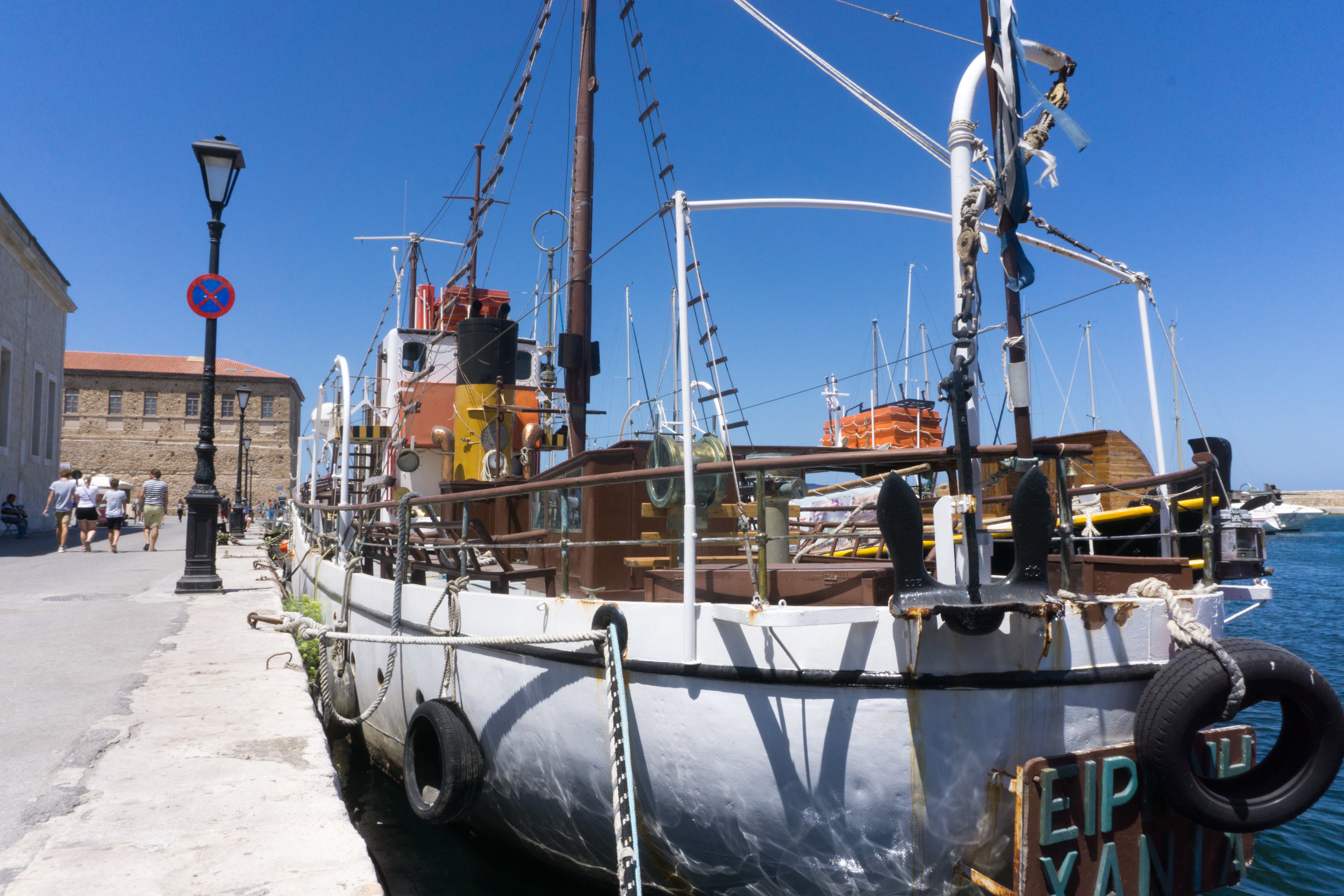 After seeing this boat, I couldn't stop thinking about Steve Zissou's Life Aquatic. And Wes Anderson movies in general
