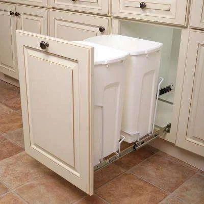 The door is attached to the wireframe drawer hunge where the bins are PHOTO CREDIT: DOSSIERVIEW.COM
