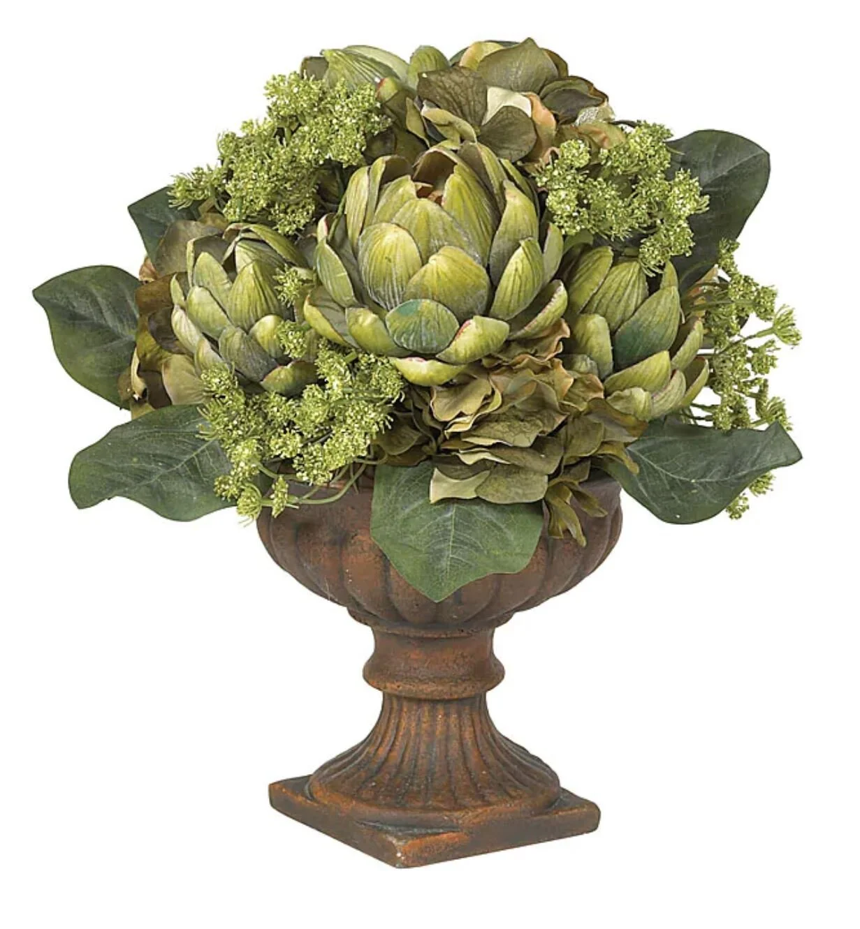 Silk Artichoke Flower Centerpiece Arrangement