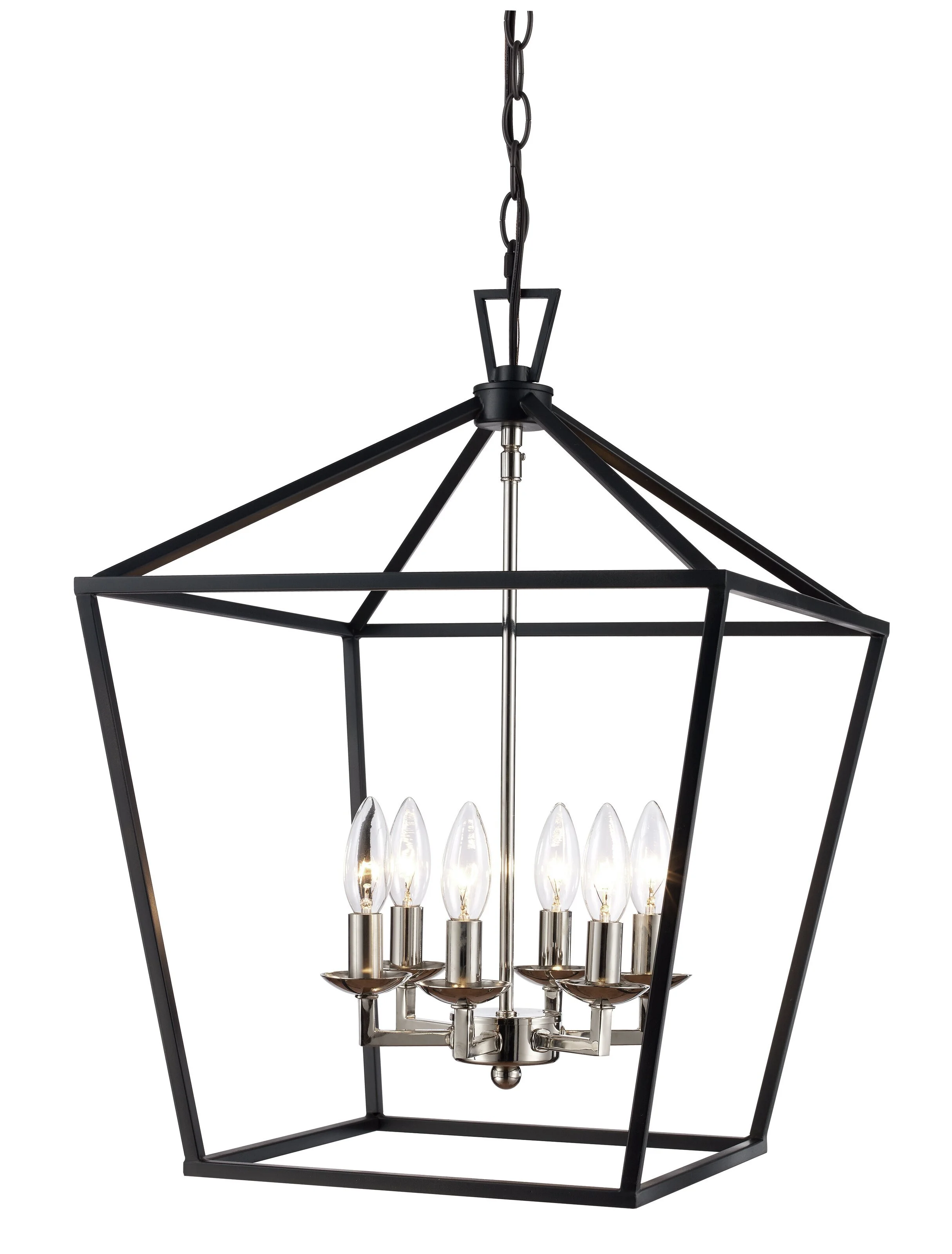 Carmen 6 - Light Lantern Geometric Chandelier