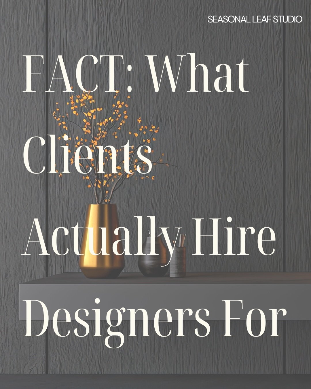 PEOPLE DON&rsquo;T HIRE DESIGNERS BECAUSE THEY CAN&rsquo;T CHOOSE FINISHES

They hire designers because renovation decisions don&rsquo;t exist in isolation.

One choice locks another.

One early decision can limit ten later ones.

What looks like &ld
