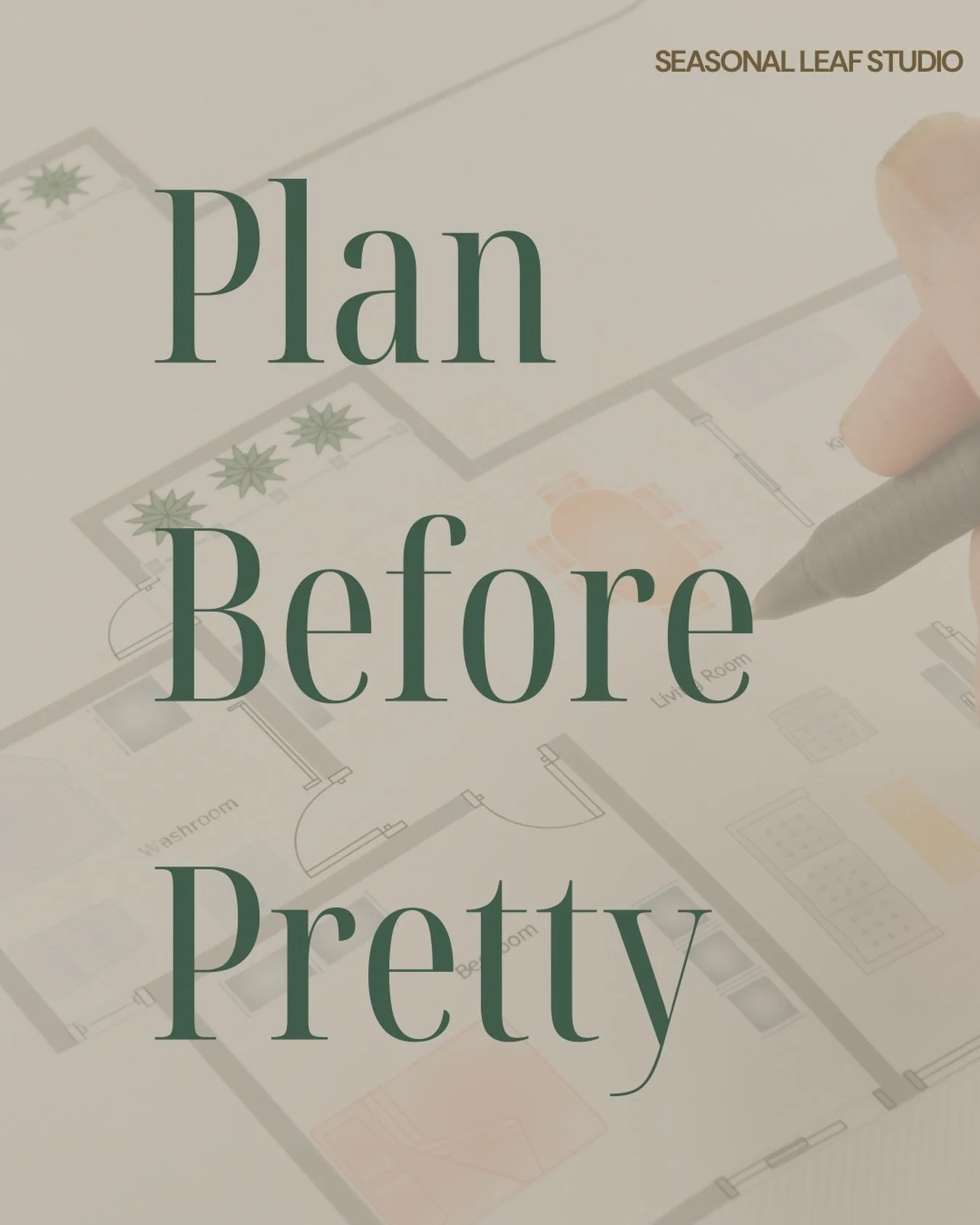 ✅PLAN BEFORE PRETTY

Most renovation frustration comes from treating finishes like the solution.

Pretty cannot fix:

- A layout that fights your routines
- Storage that was never planned
- Clearances that were guessed
- A budget that has no sequence