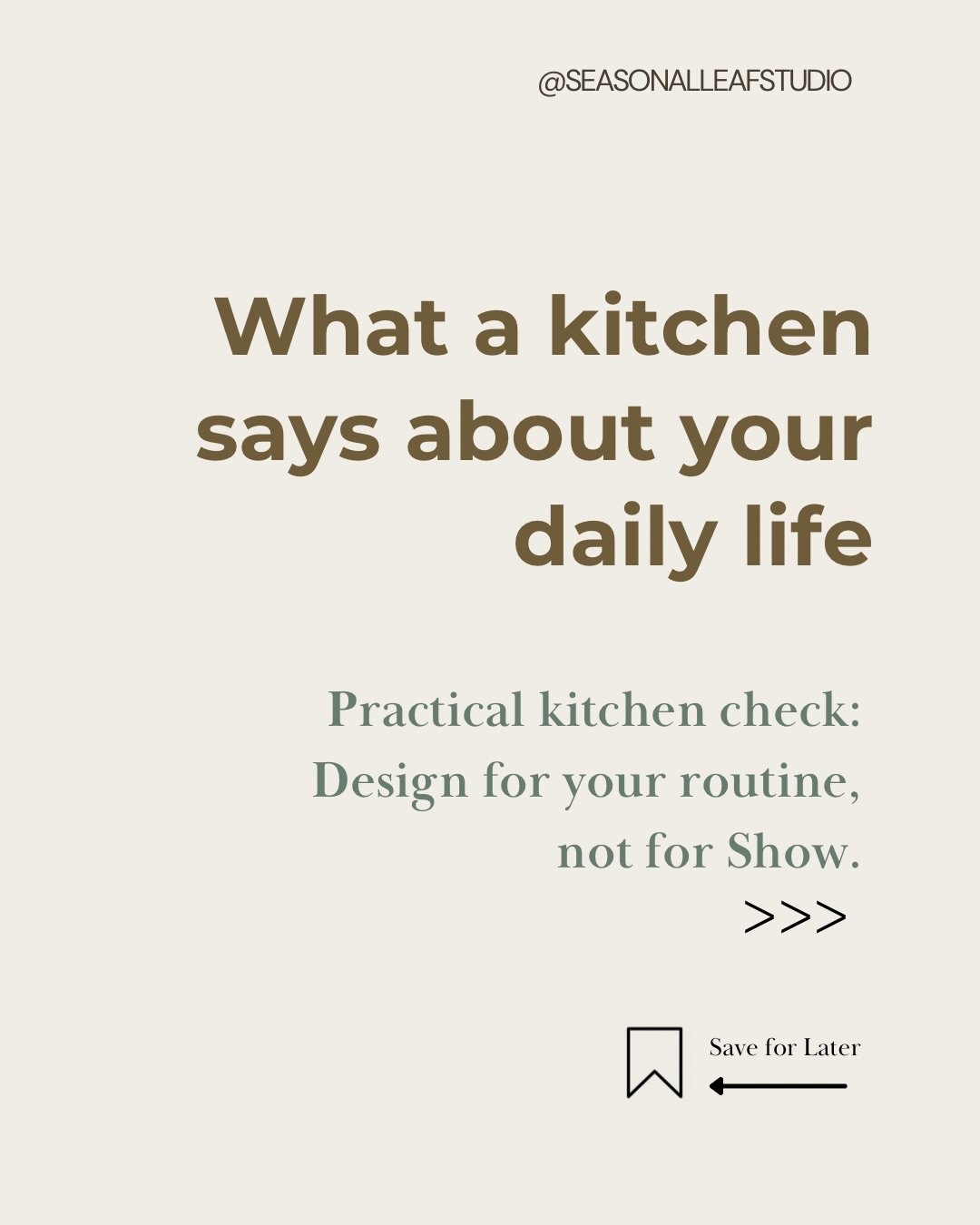 Your kitchen isn&rsquo;t a showroom, it&rsquo;s a snapshot of how you actually live.

Do you cook daily or occasionally? Host often or keep meals quiet and simple? Need serious storage or crave open, uncluttered counters?

The &ldquo;right&rdquo; kit