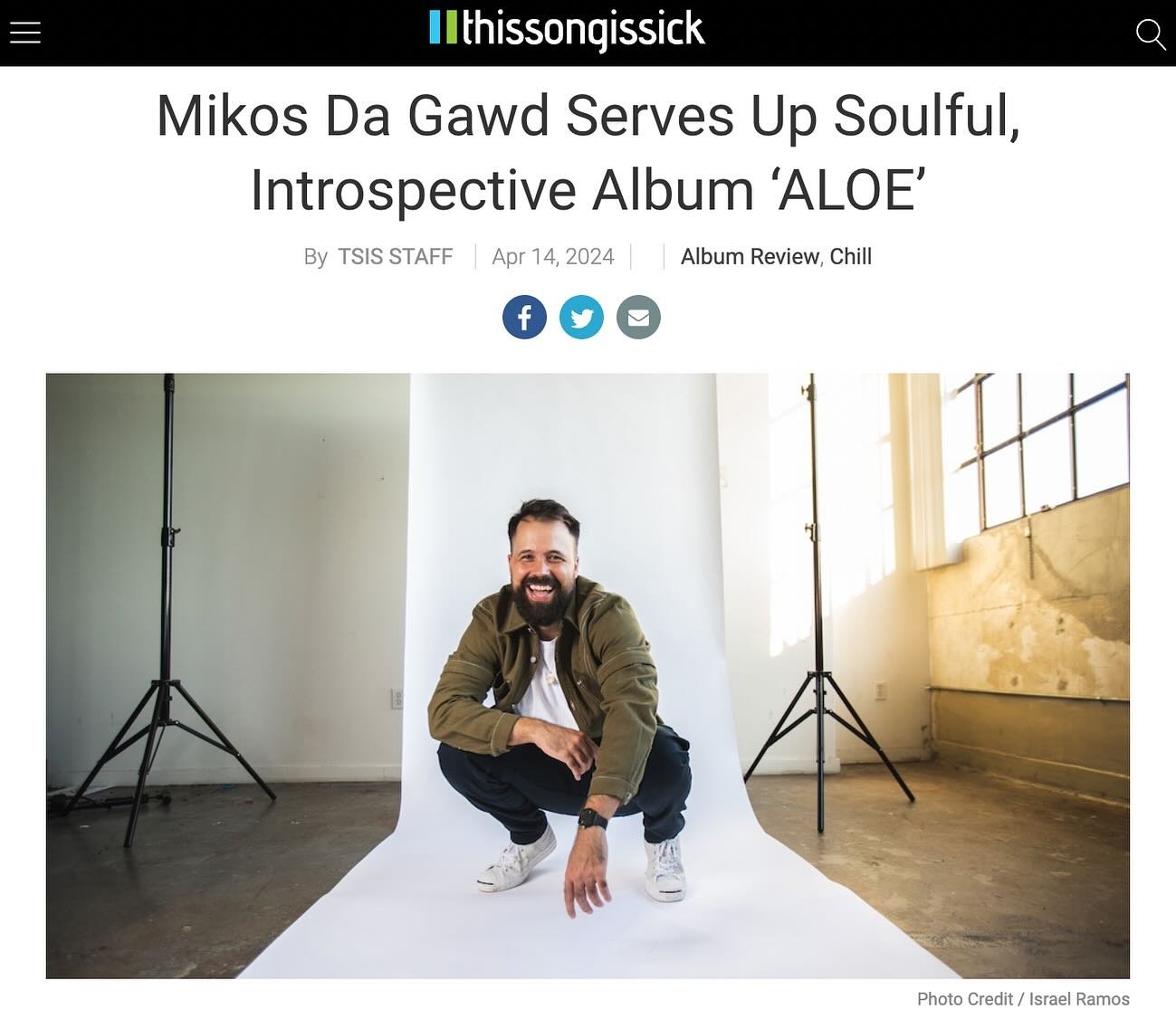 A &ldquo;masterful soundscape&rdquo; of fresh and funky tracks from @mikosdagawd 🙏🏼 swipe to see how he gets the soul in his signature production style

ty @thissongissick!

ALOE
1.  Inertia
2. Blue Liquid
3. Classic Sh**
4. Oasis
5. Manifesting th