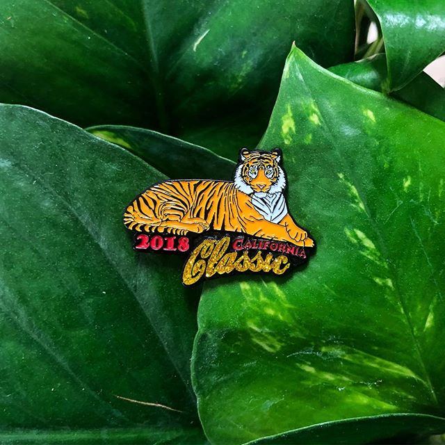 It&rsquo;s a jungle out there! 🐅🌴#californiaclassicweekend #tigers #pins #enamelpins .
.
.
#cblworld #cblmedals #medals #running #halfmarathon #willrunforbling #hearts #iloveyou #pickuplines #fitness #healthy #training #running