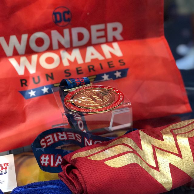 Comic-con has landed in San Diego! If you&rsquo;re attending, be sure to check out the @dccomics booth (#1915) for a first look at the #DCWonderWomanRun medal designed by yours truly! 🏅❤️🏃🏽&zwj;♀️ #sdcc2018 #comiccon #DCcomics #WonderWoman &bull;
