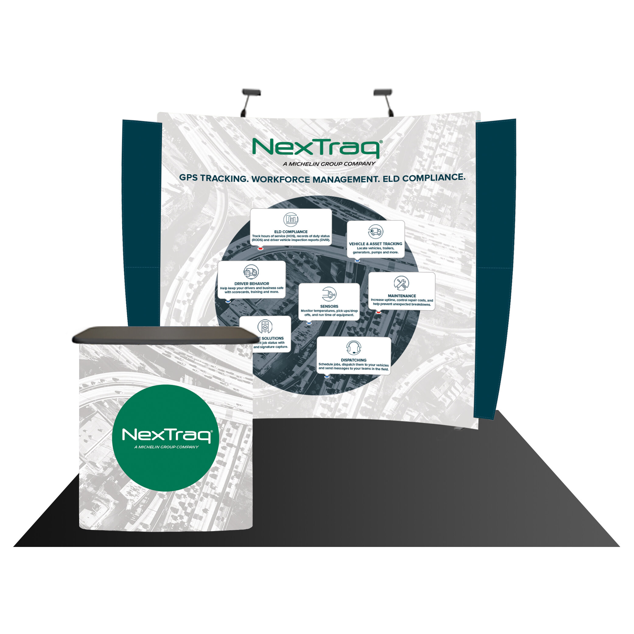 Tradeshow Backdrop and Podium