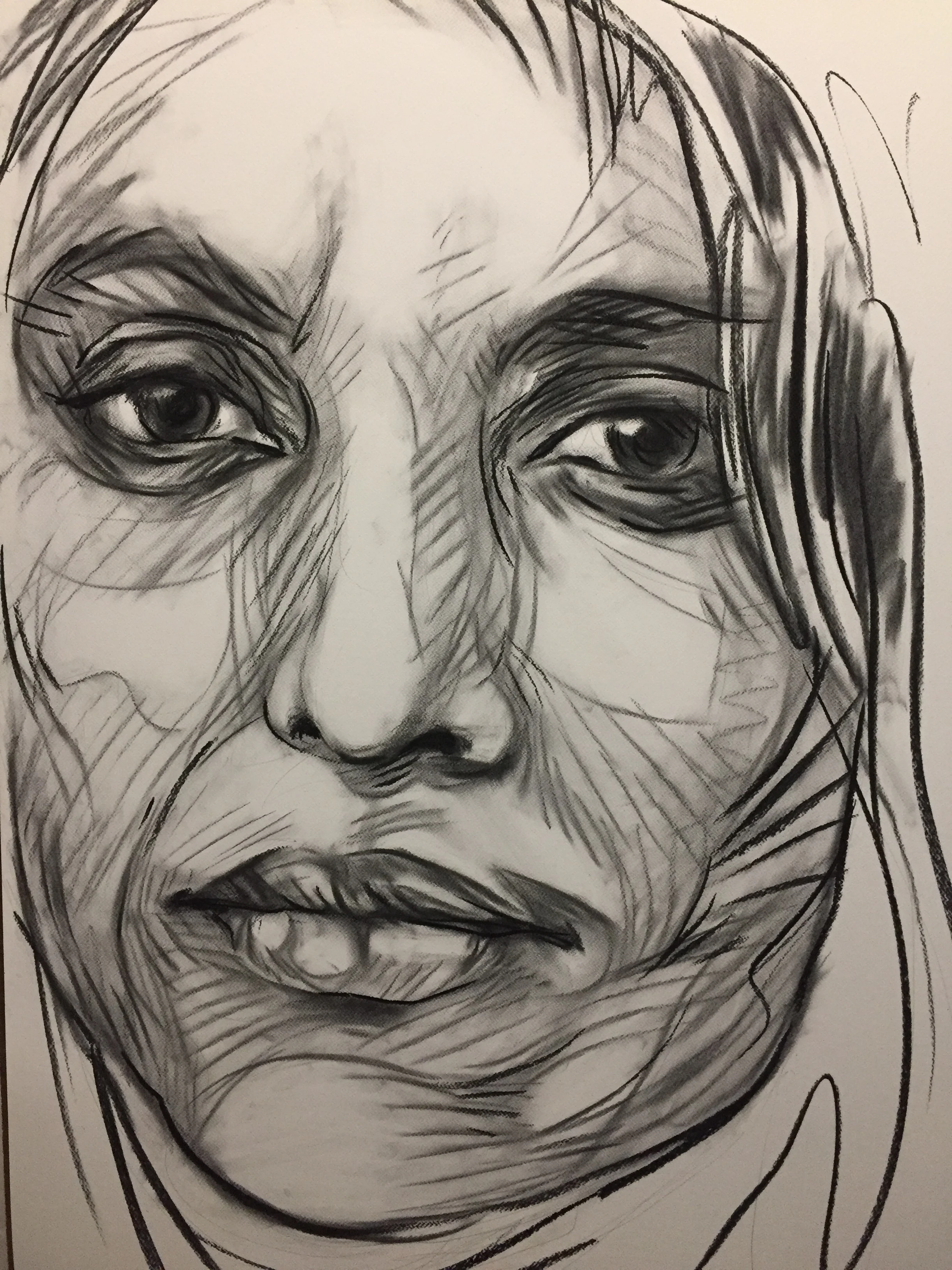  2016 Charcoal on Paper 75cm x 105cm   