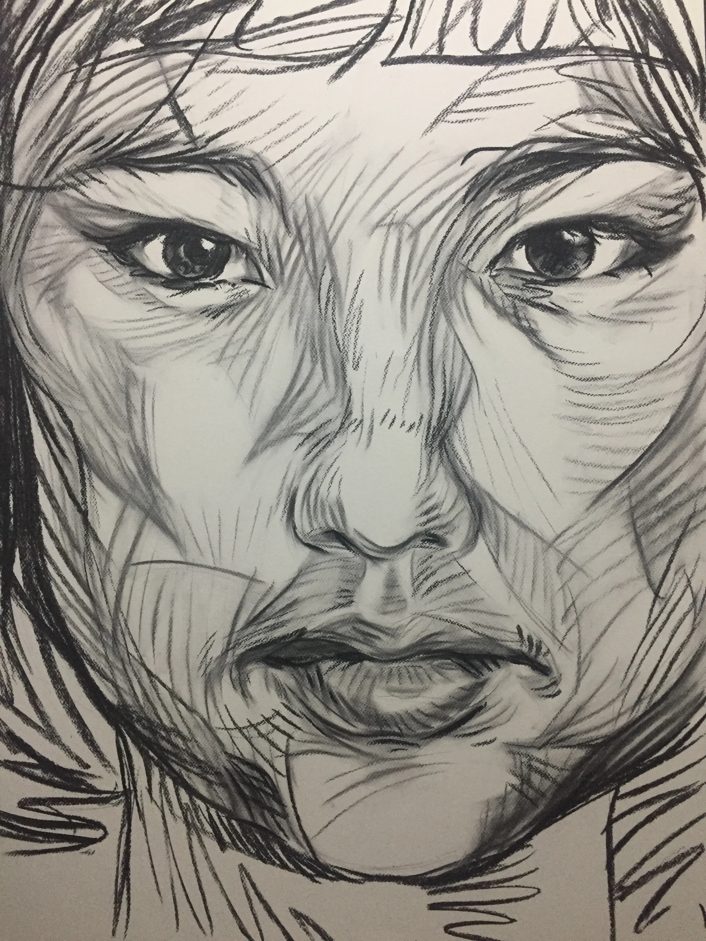  2016 Charcoal on Paper 75cm x 105cm   