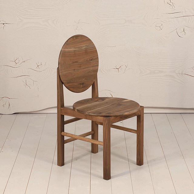 M&uuml;n Chair in English Walnut, salvaged from the grounds of a ruined settlers' cottage in the Adelaide Hills. Available for purchase on my website.