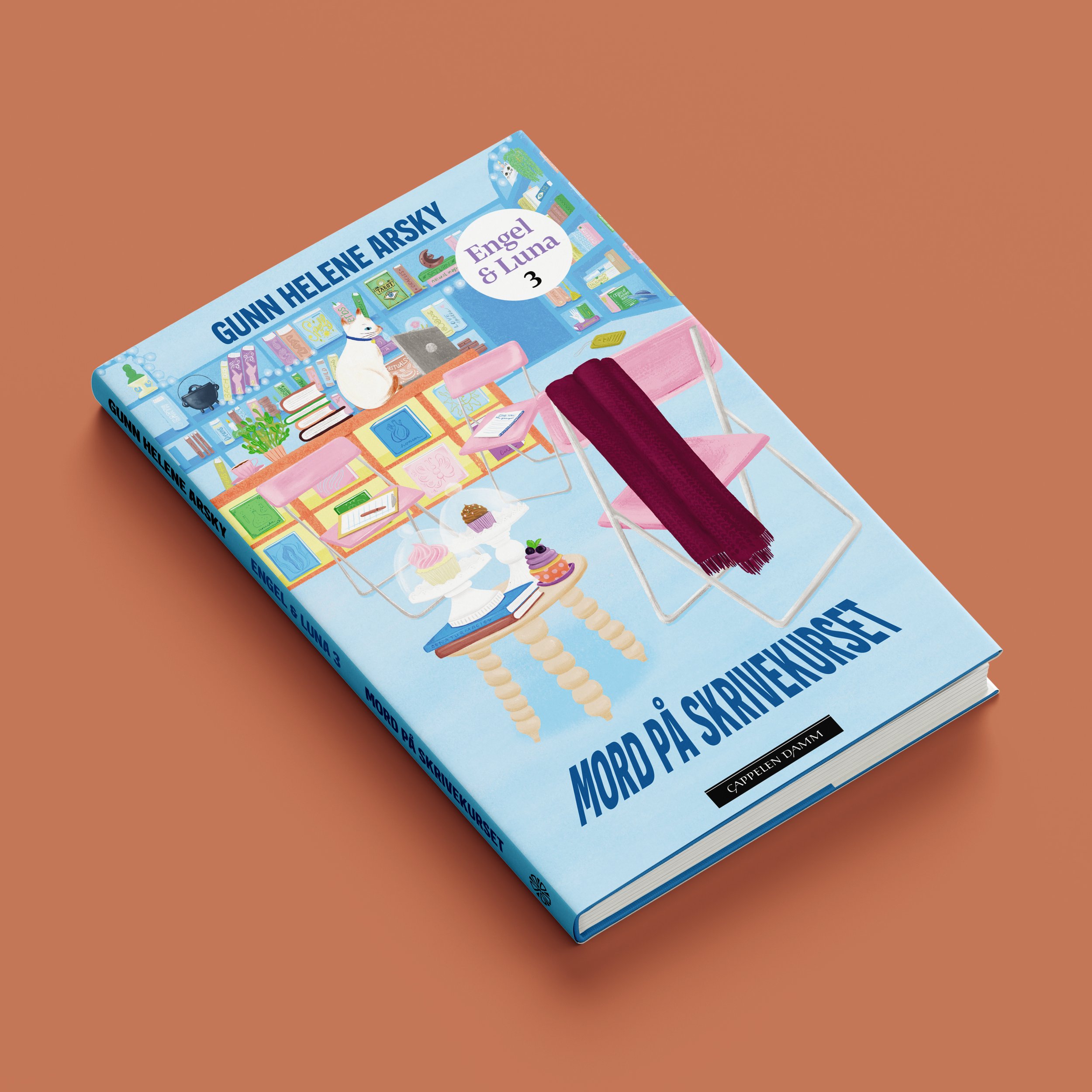 MORD PÅ SKRIVEKURSET - Bokomslag: Design og illustrasjon 