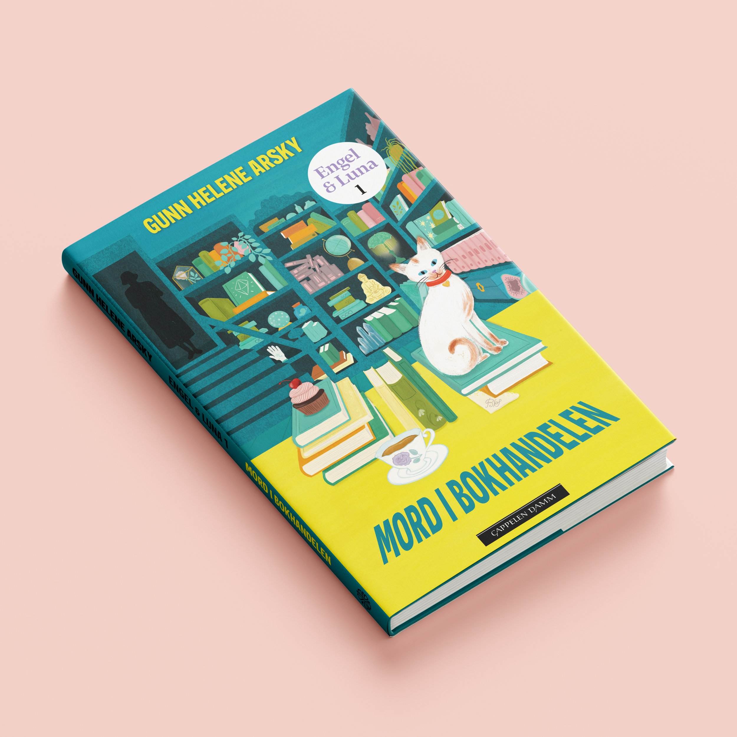 MORD I BOKHANDELEN - Bokomslag: Design og illustrasjon 